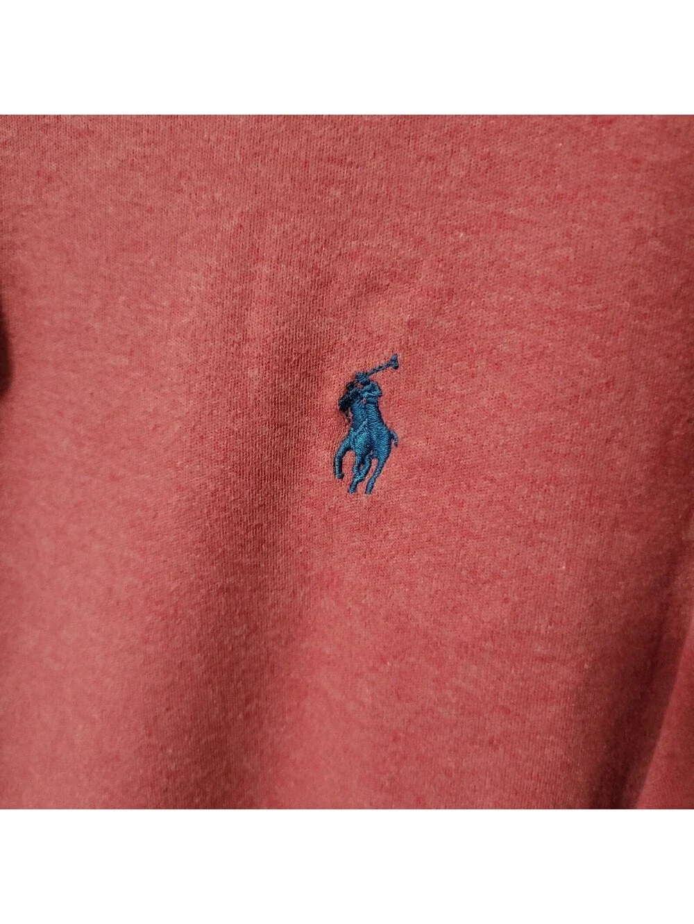 Polo Ralph Lauren Polo Shirt Mens Large Salmon Pink Short Sleeve Cotton Pony